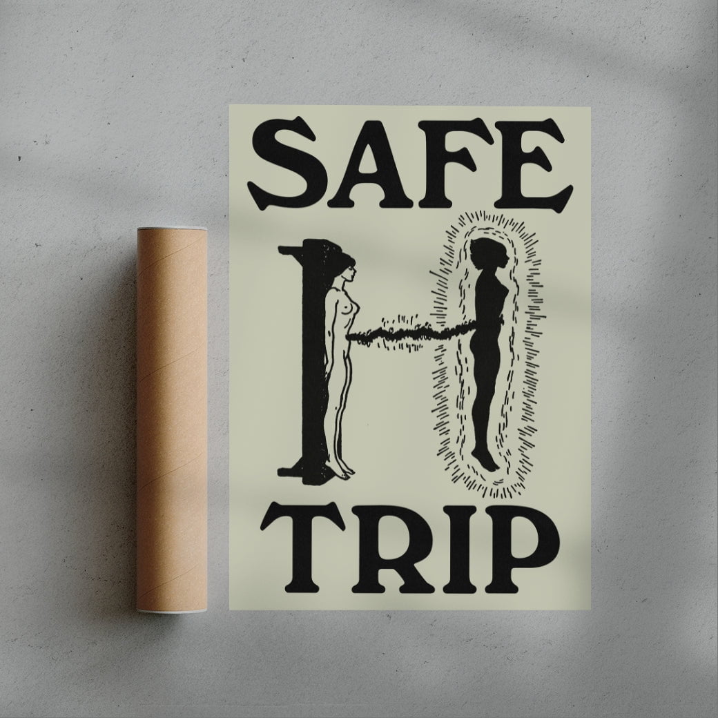 Safe Trip contemporary wall art print by Utsav Verma - sold by DROOL