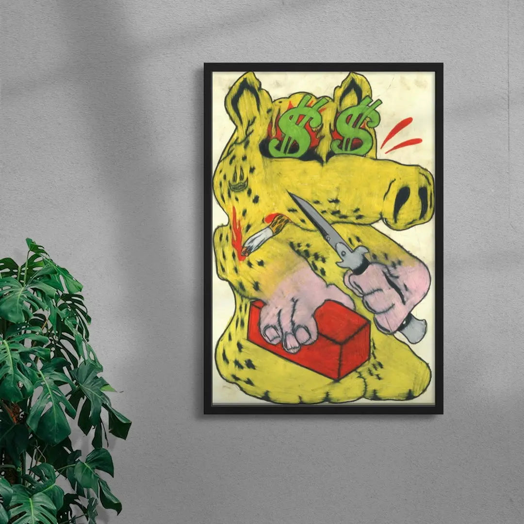 Quasimodo contemporary wall art print by Austin Ansbro - sold by DROOL
