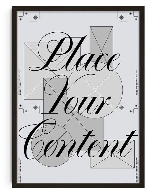 Place your content