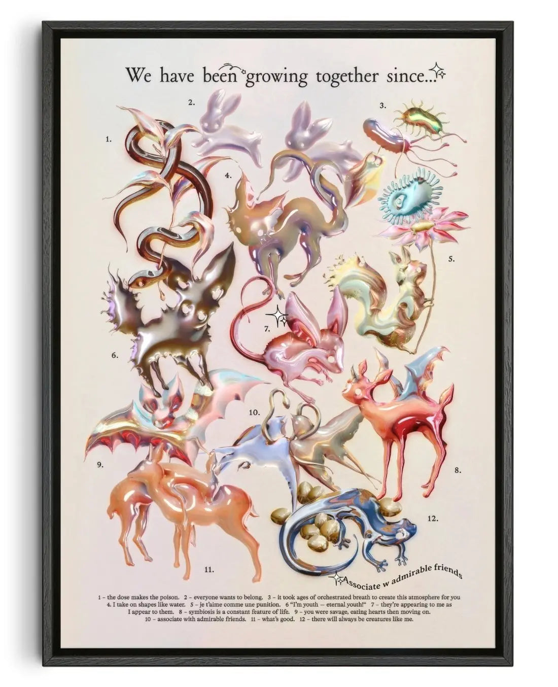 we have been growing together since contemporary wall art print by Alex Valentina - sold by DROOL