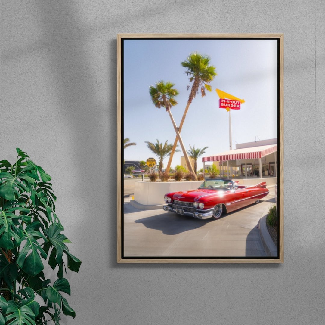 Drive-Thru Dreamin contemporary wall art print by Deston Isas - sold by DROOL