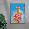 Stardust Motel contemporary wall art print by Laurie Campbell - sold by DROOL