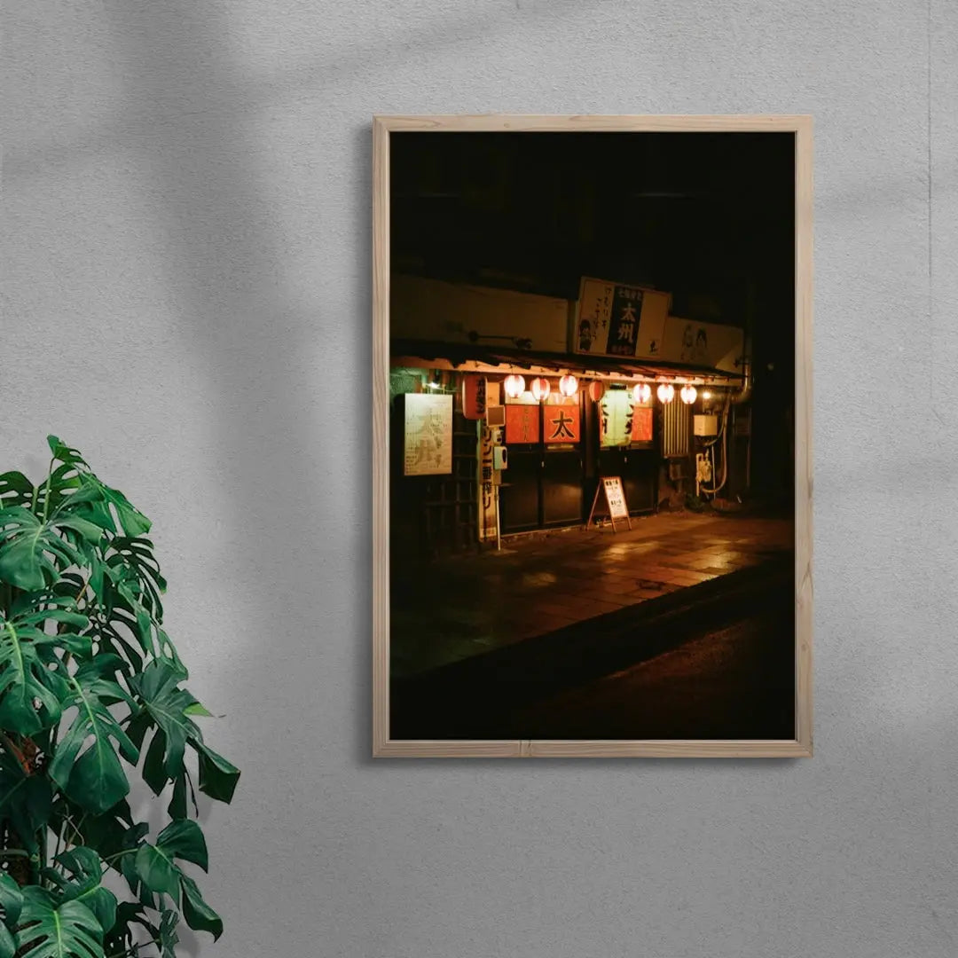 Izakaya contemporary wall art print by Marine Toux - sold by DROOL