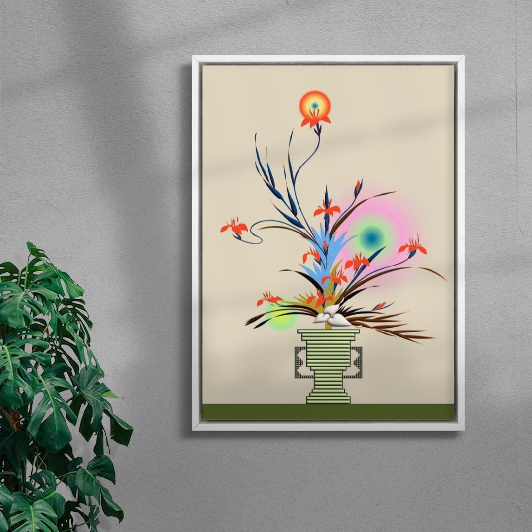 Changing Seasons III contemporary canvas art print by Brindha Kumar - sold by DROOL