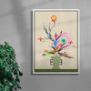 Changing Seasons III contemporary canvas art print by Brindha Kumar - sold by DROOL