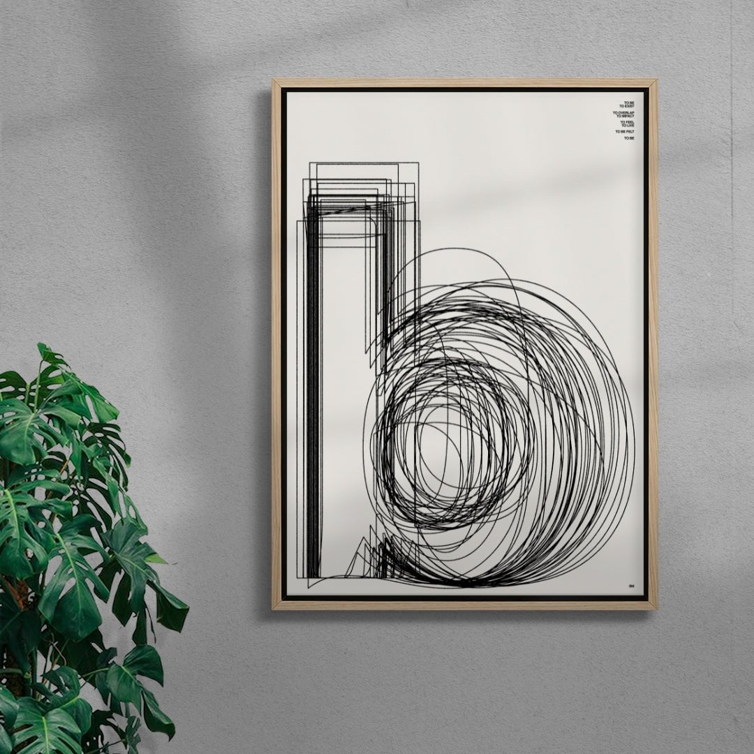 b contemporary wall art print by Brad Mead - sold by DROOL