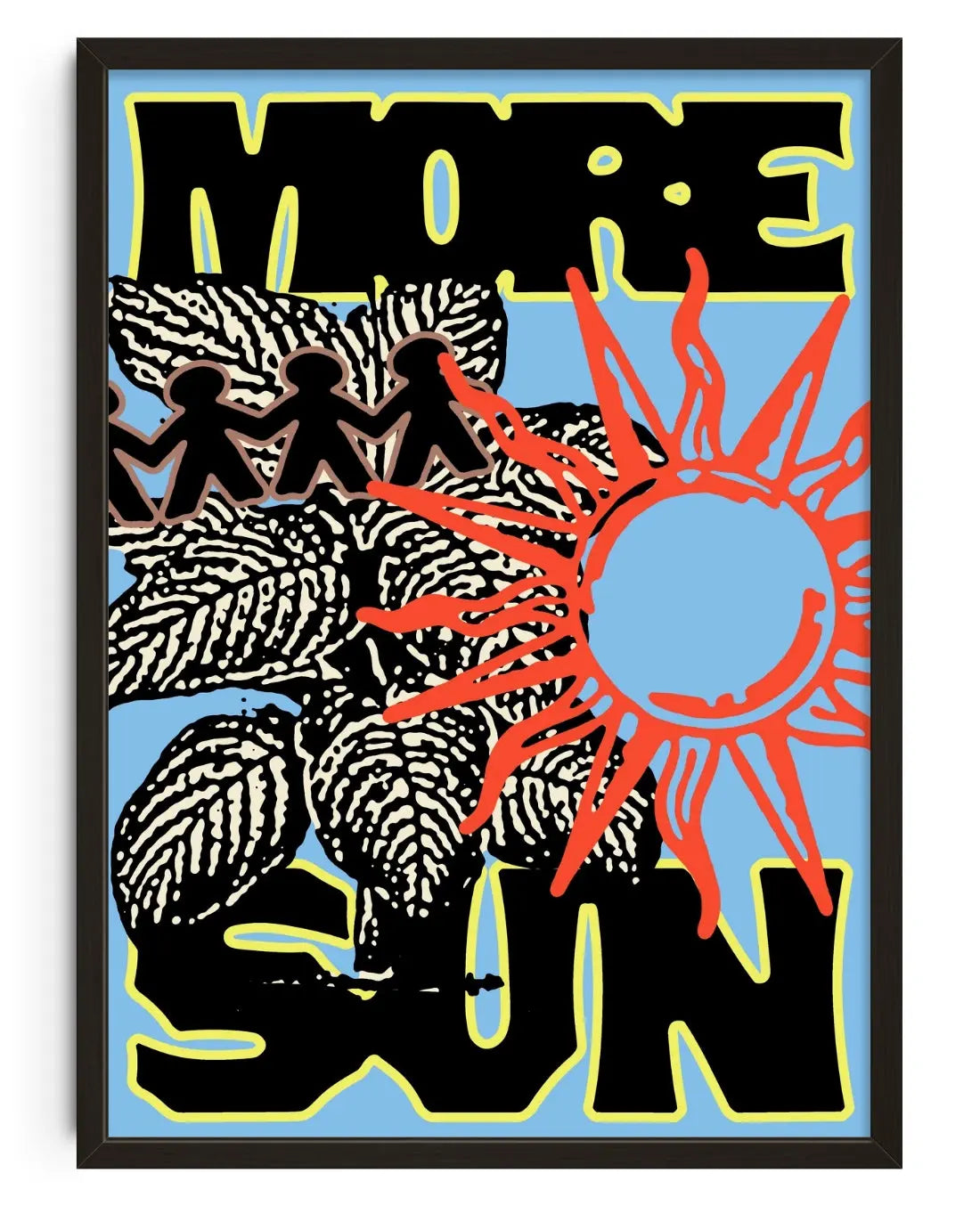 MORE SUN contemporary art print by Kido - sold by DROOL