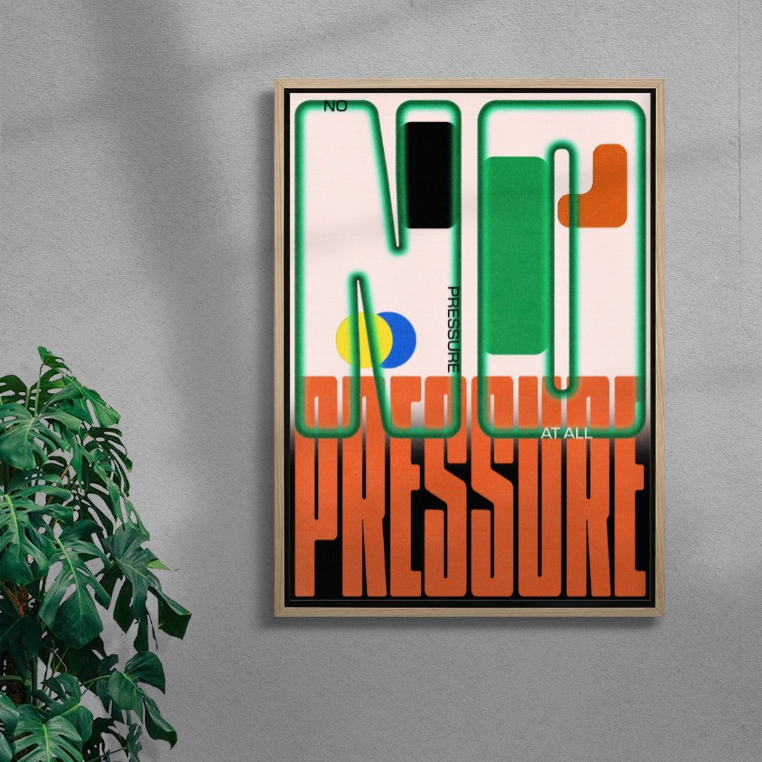 No Pressure contemporary wall art print by Sheyi Adebayo - sold by DROOL