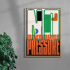 No Pressure contemporary wall art print by Sheyi Adebayo - sold by DROOL