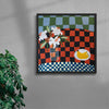 Bananas contemporary wall art print by Natalie Savage - sold by DROOL