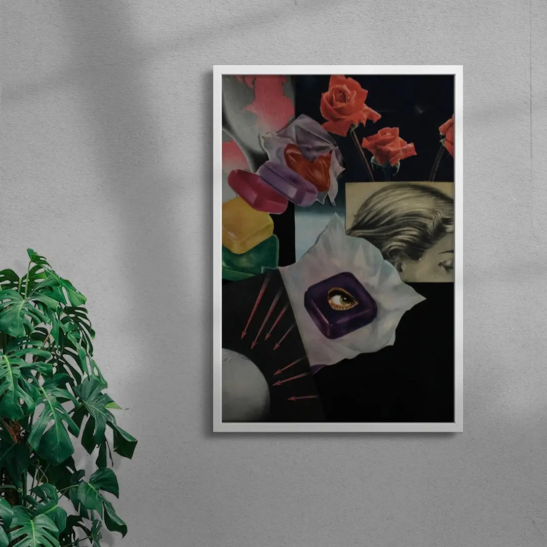 Collage contemporary wall art print by Francesco Gioia - sold by DROOL