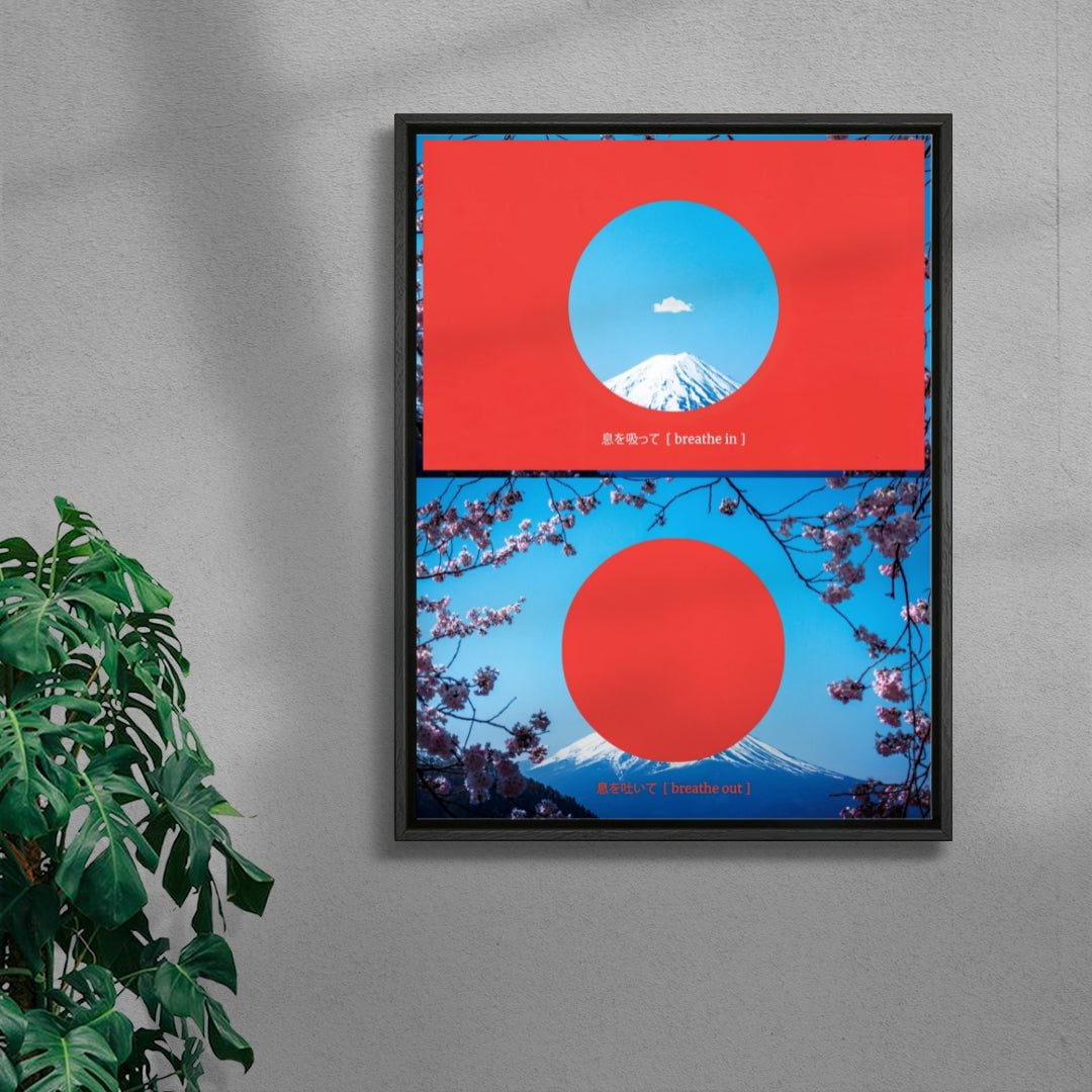 BREATHE contemporary wall art print by Eddie Loughran - sold by DROOL