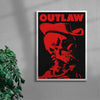 Outlaw contemporary wall art print by Utsav Verma - sold by DROOL