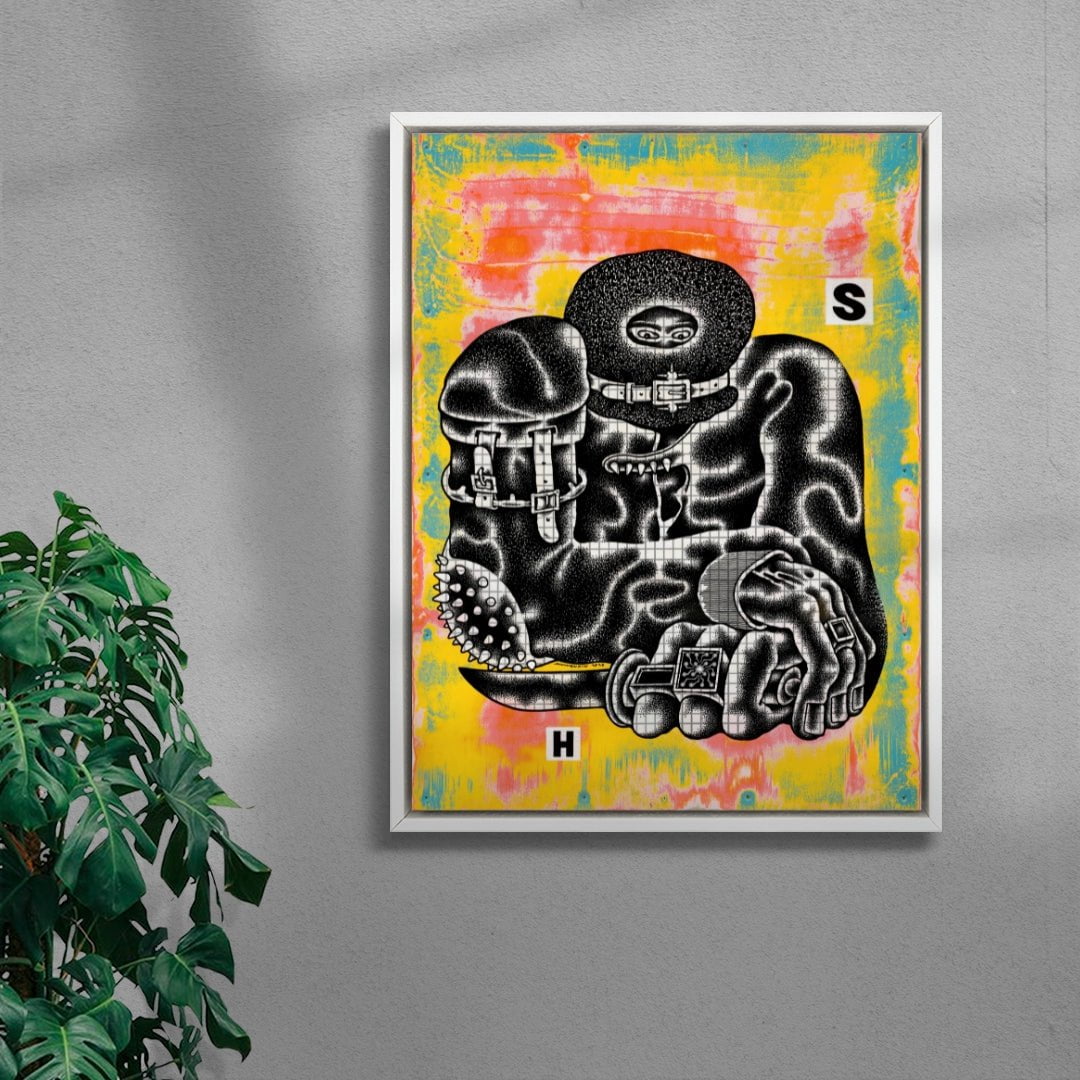 The Schemer contemporary wall art print by LINWENXIN - sold by DROOL