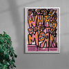 I can't move contemporary wall art print by Jorge Santos - sold by DROOL