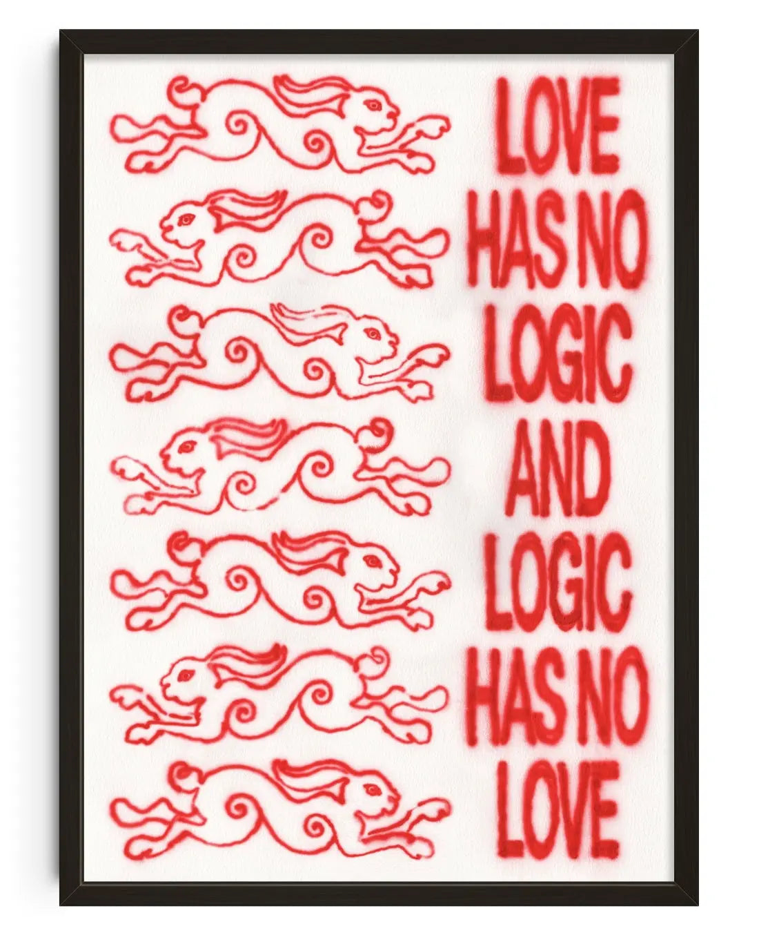 Love and Logic contemporary art print by Alexander Khabbazi - sold by DROOL