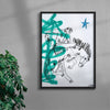 Roundup contemporary wall art print by Caitlin Flood-Molyneux - sold by DROOL