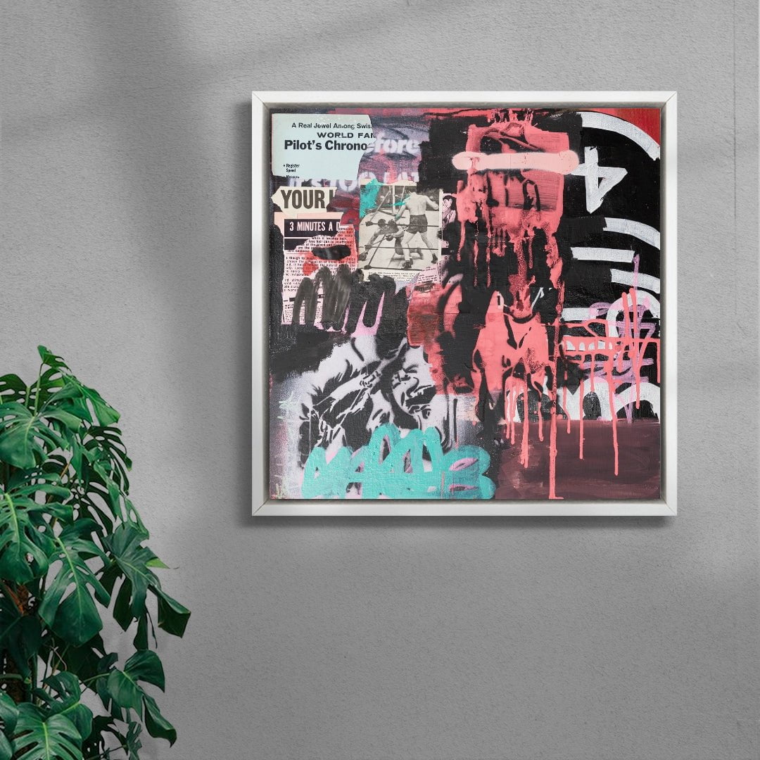 Here and Now contemporary wall art print by Caitlin Flood-Molyneux - sold by DROOL