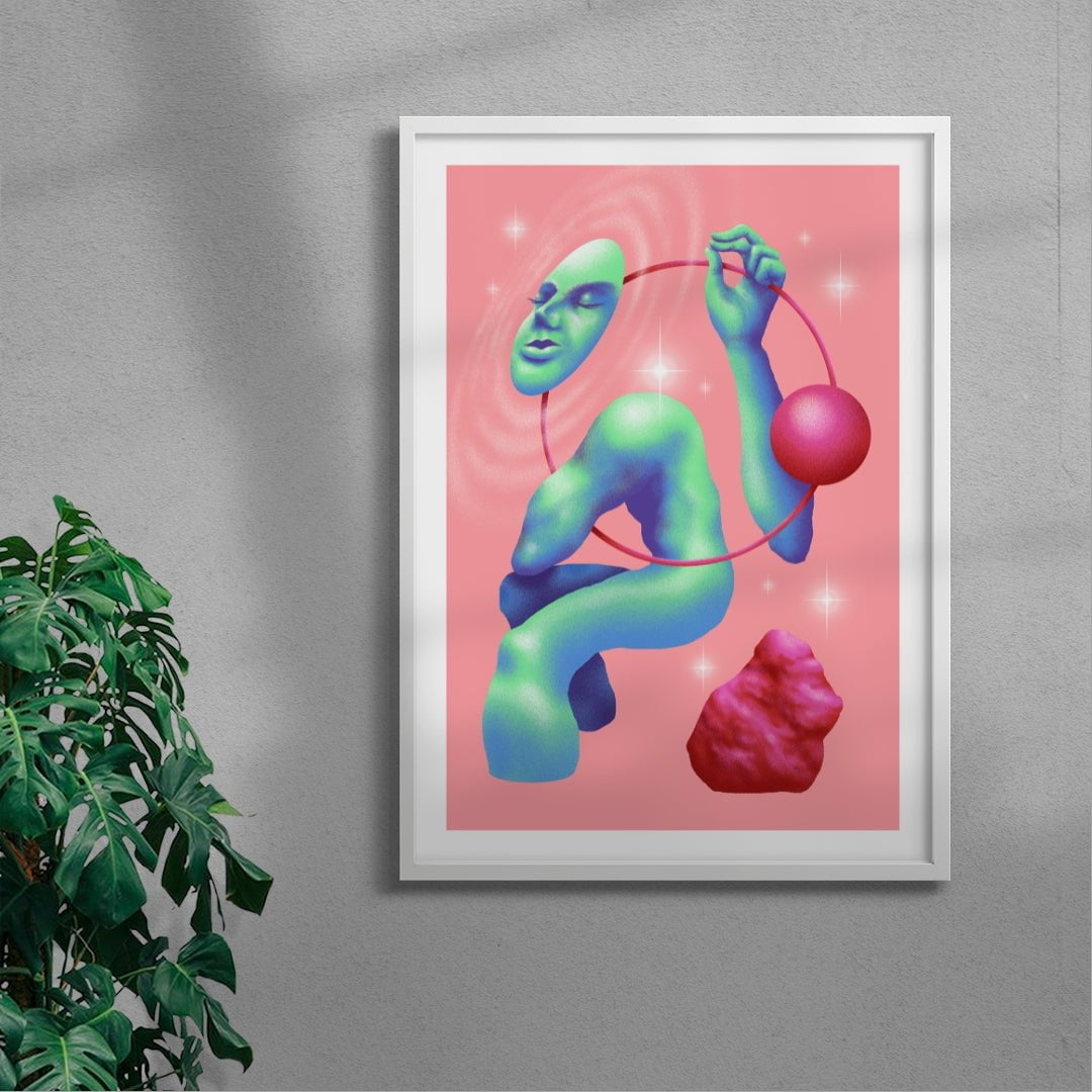 Cosmic Balance contemporary wall art print by Itamar Makover - sold by DROOL