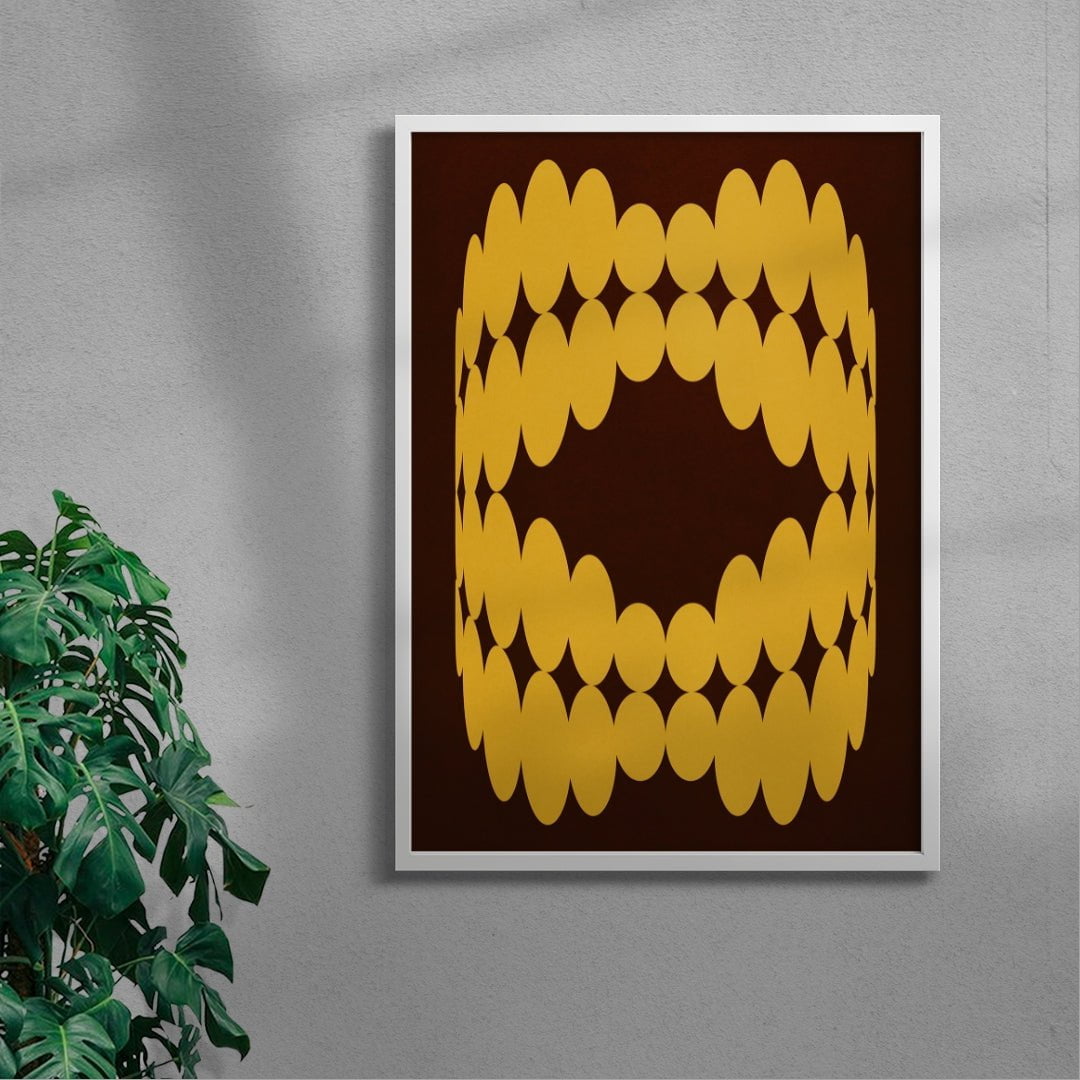 Web-Head 3 contemporary wall art print by Edan Strachan - sold by DROOL