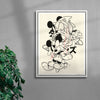 SEGA SAGA contemporary wall art print by DINES© - sold by DROOL