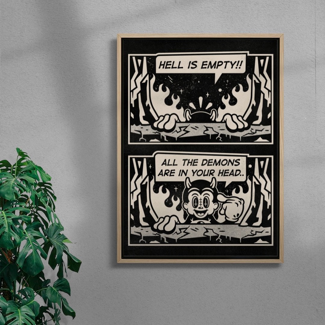 Hell Is Empty contemporary wall art print by Laserblazt - sold by DROOL
