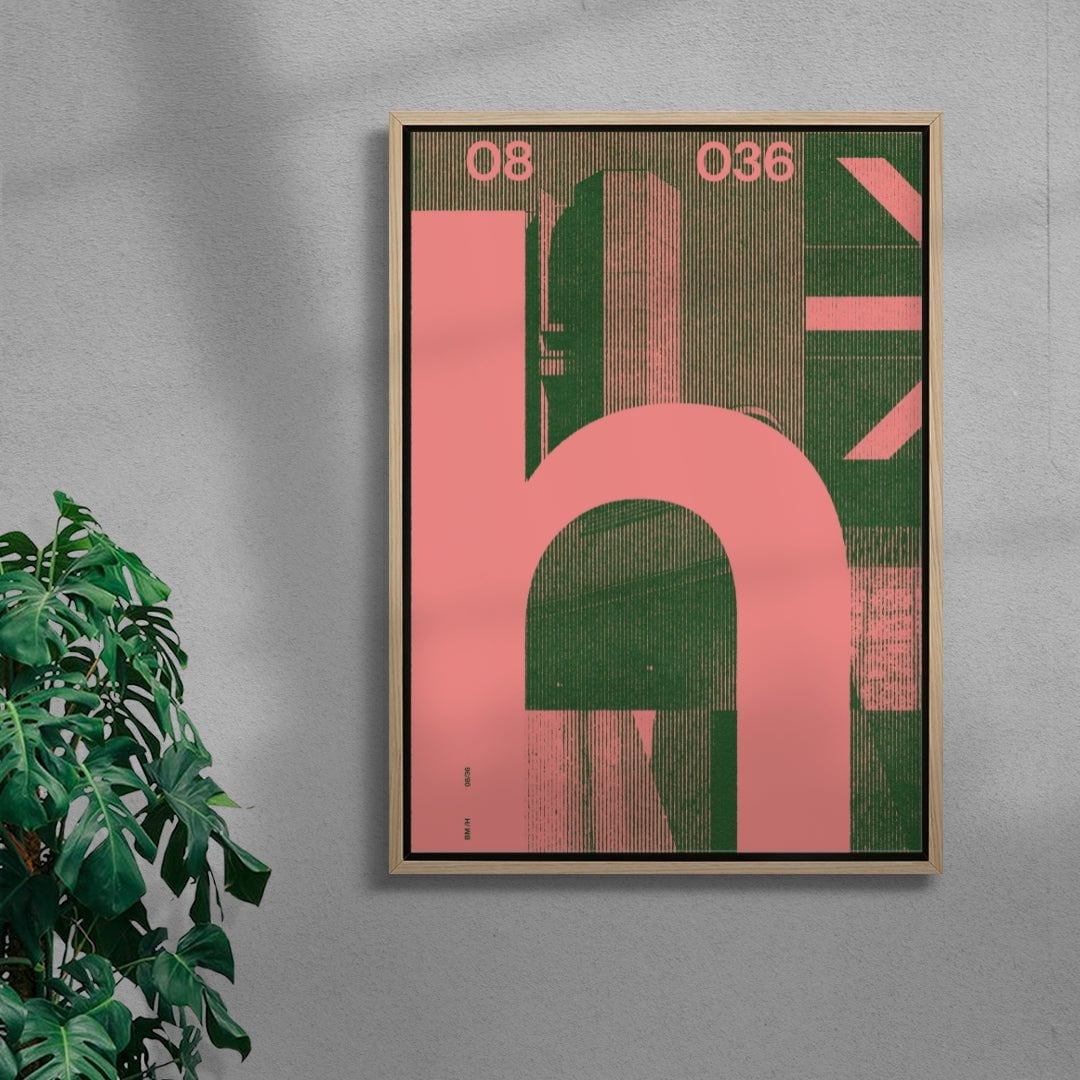 h contemporary wall art print by Brad Mead - sold by DROOL