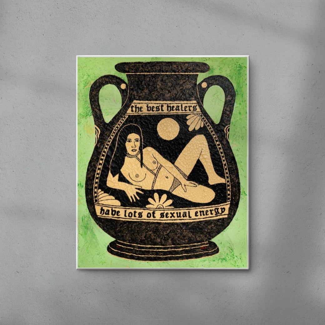 Pot 35 contemporary wall art print by Julien Jaca - sold by DROOL