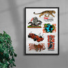 Showa Marks 1 contemporary wall art print by Othman Zougam - sold by DROOL