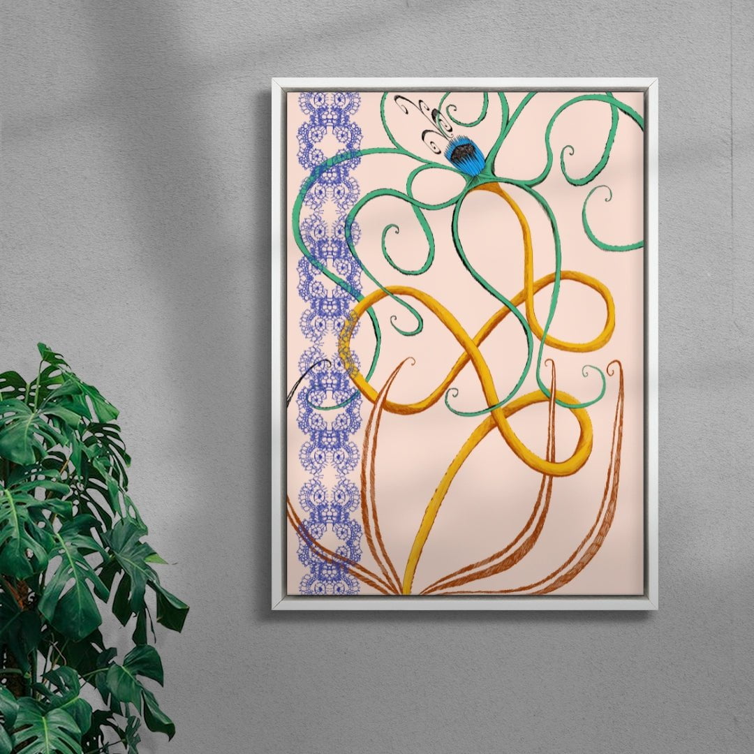Ornamentos contemporary wall art print by Naia Escribano - sold by DROOL