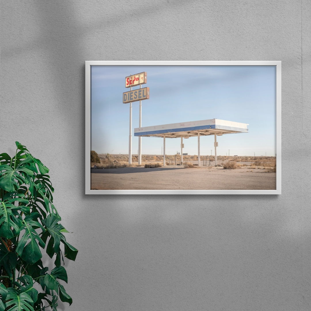 Desert Diesel contemporary wall art print by Steven Clouse - sold by DROOL