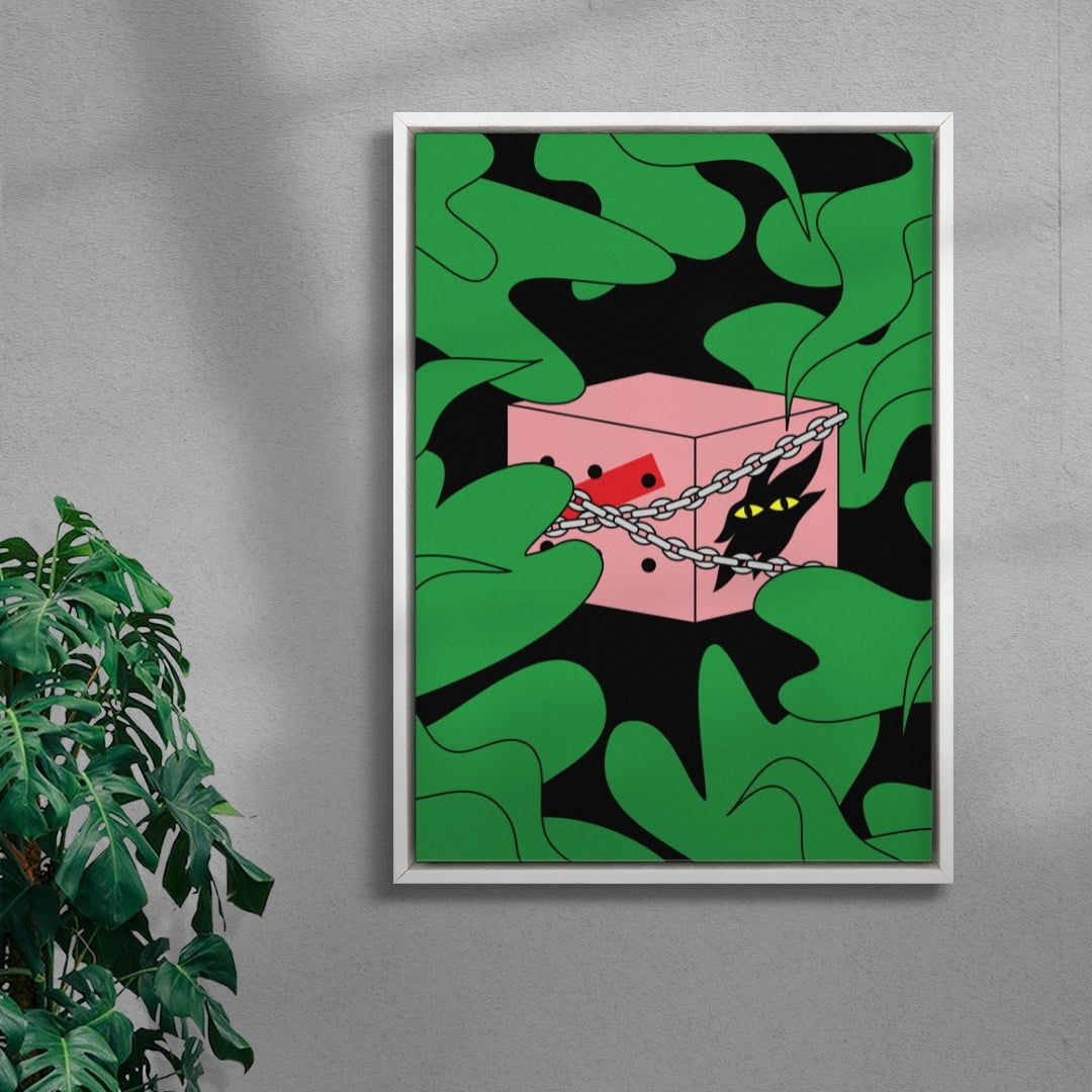 BEAST IN A BOX contemporary wall art print by GOOD OMEN - sold by DROOL
