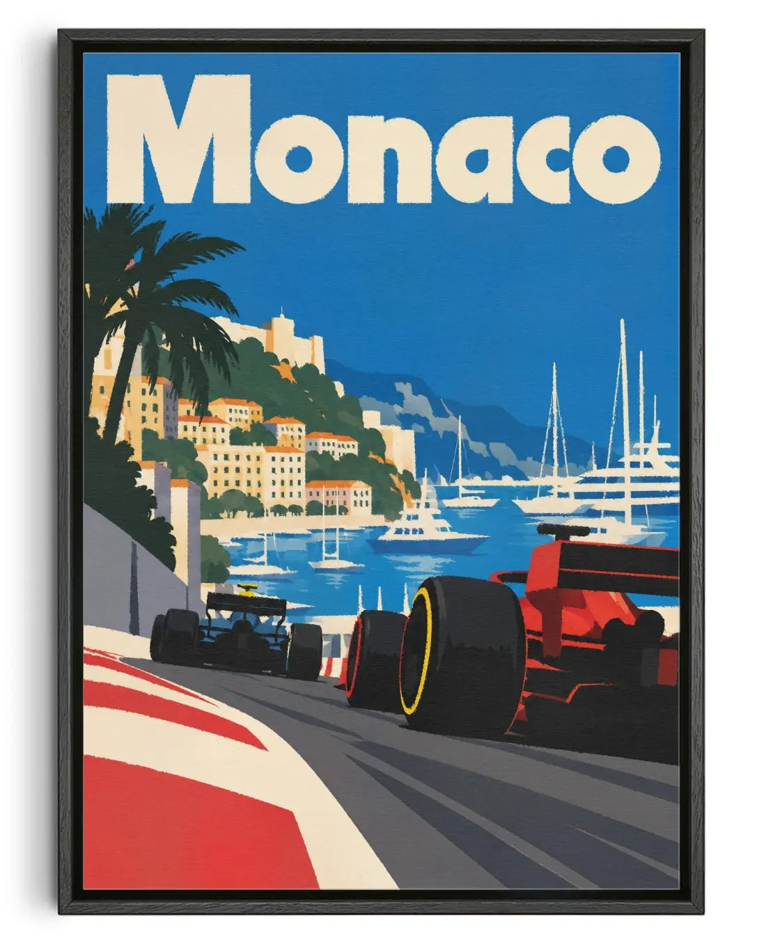 Monaco contemporary canvas print by Xela - sold by DROOL
