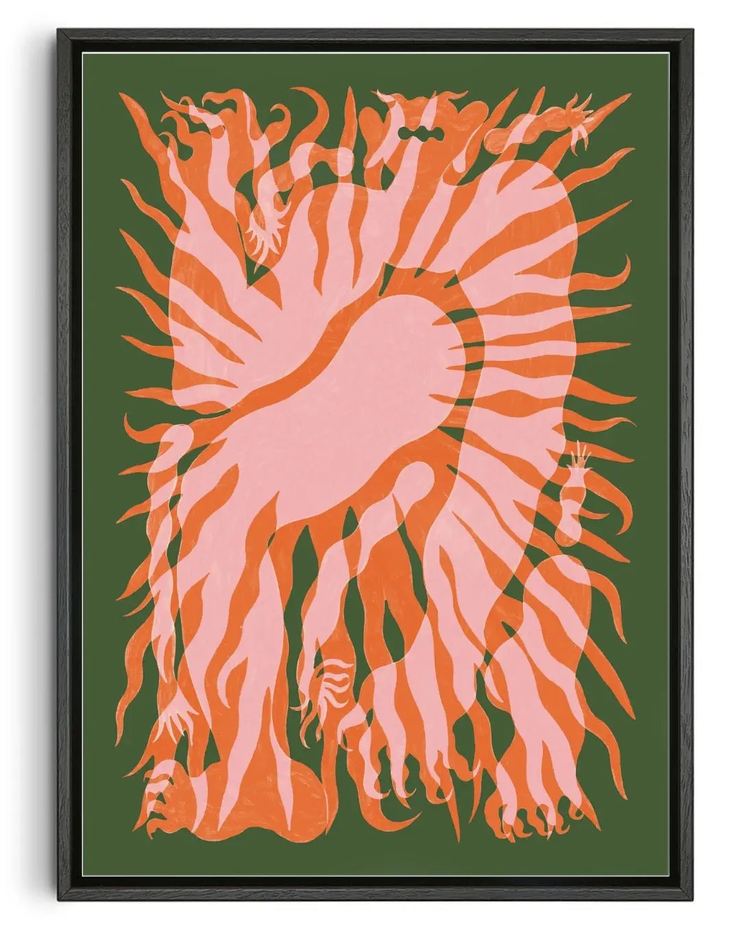 The Faune and the SUN contemporary wall art print by Célestin Krier - sold by DROOL