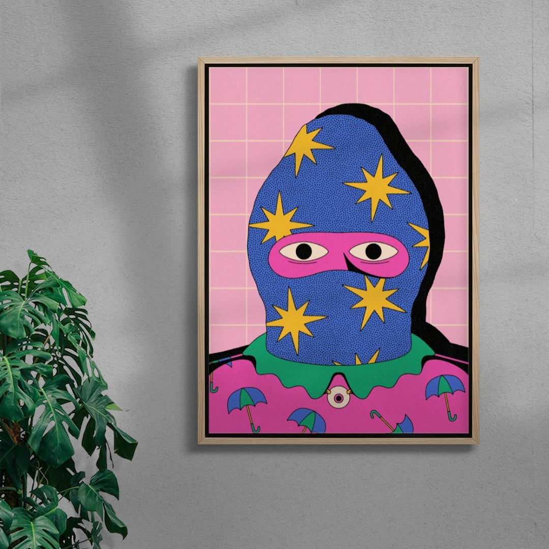 See you 2 contemporary wall art print by Azaazelus - sold by DROOL