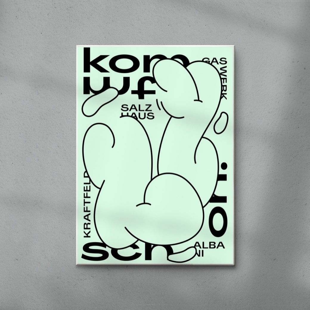 Kommt schon. contemporary wall art print by Jérôme Bizien - sold by DROOL
