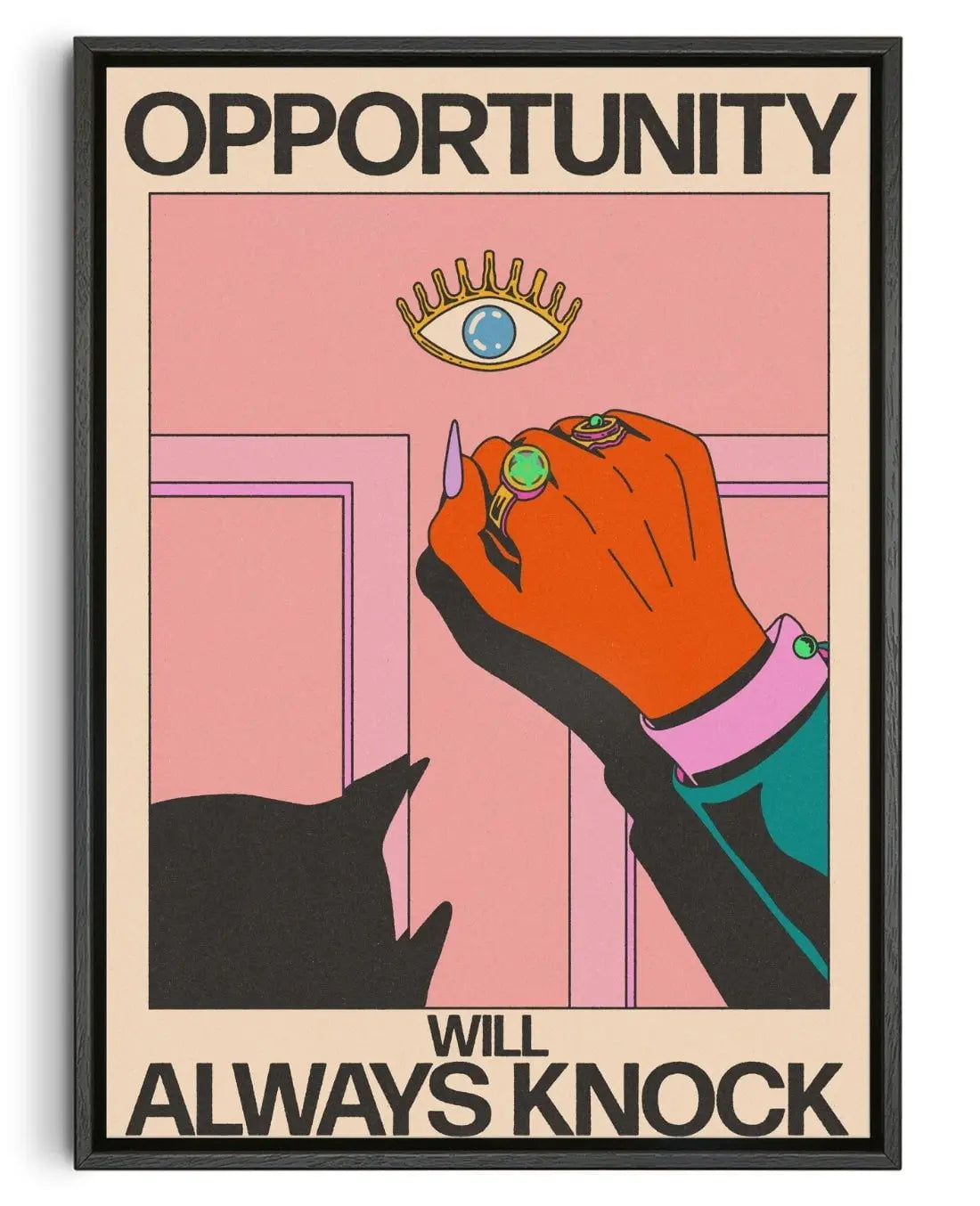 Opportunity Will Always Knock contemporary wall art print by Azaazelus - sold by DROOL