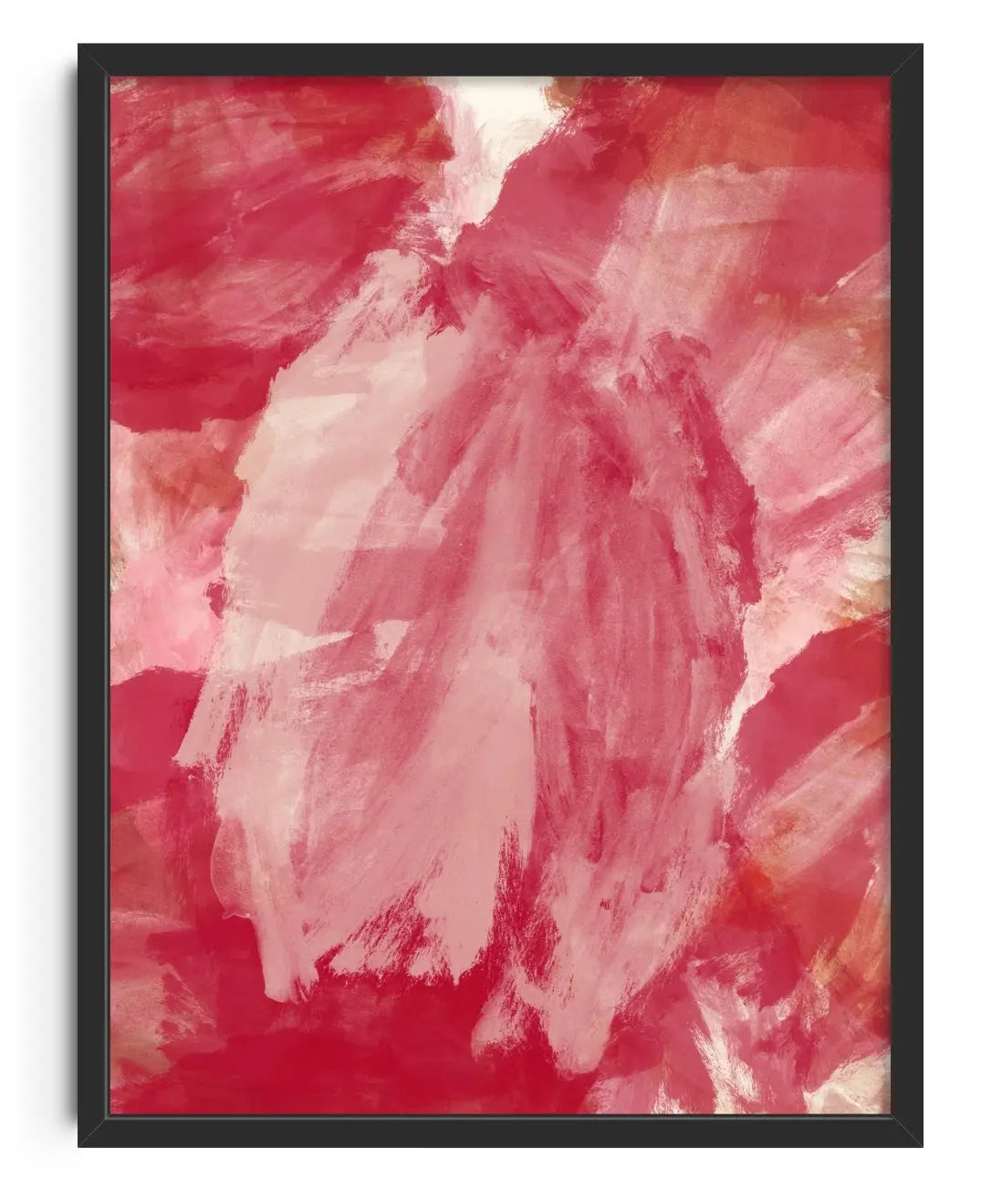 Abstract Minimalist Painting in Red and Pink contemporary art print by Dina Dankers - sold by DROOL