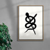Rose contemporary wall art print by Juan Sebastián Rosillo - sold by DROOL