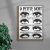 The Little Death (Mono) contemporary wall art print by Utsav Verma - sold by DROOL