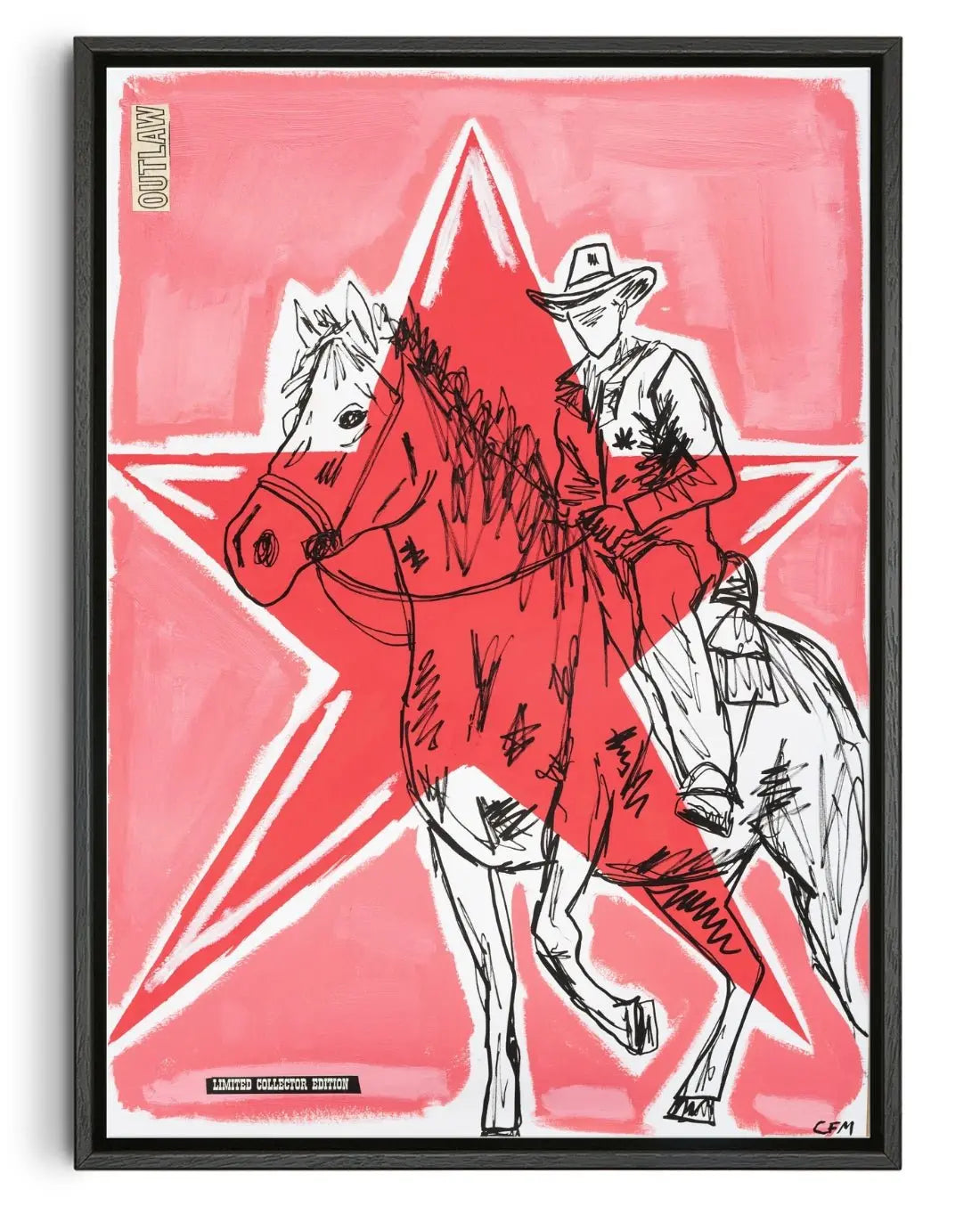 Outlaw contemporary wall art print by Caitlin Flood-Molyneux - sold by DROOL