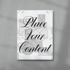 Place your content contemporary wall art print by Pangram Pangram Foundry - sold by DROOL