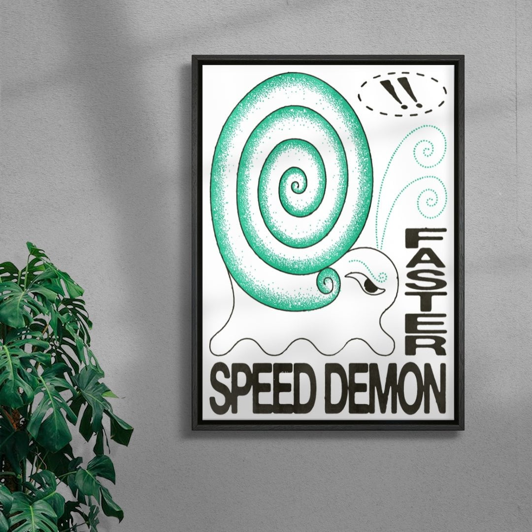 Speed Demon contemporary wall art print by Alexander Khabbazi - sold by DROOL