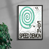 Speed Demon contemporary wall art print by Alexander Khabbazi - sold by DROOL