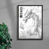 Dragon contemporary wall art print by Todd Pham - sold by DROOL