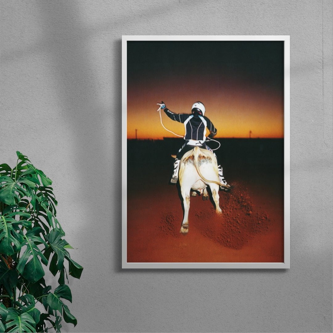 REAR UP contemporary wall art print by Ces XC - sold by DROOL