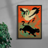 Unbound contemporary wall art print by Erica Lee - sold by DROOL