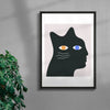 Catman contemporary wall art print by David Vanadia - sold by DROOL