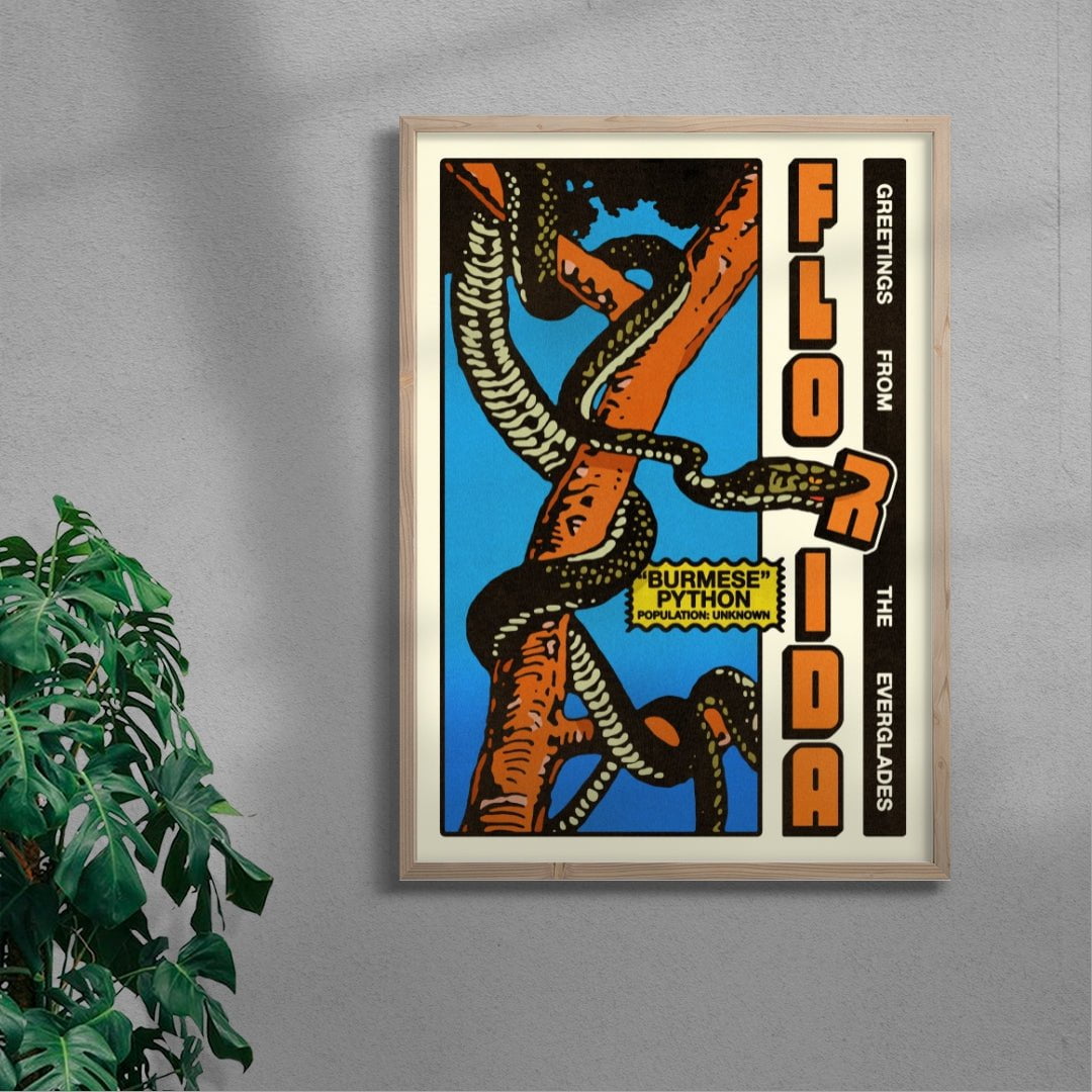 Florida Everglades contemporary wall art print by Othman Zougam - sold by DROOL