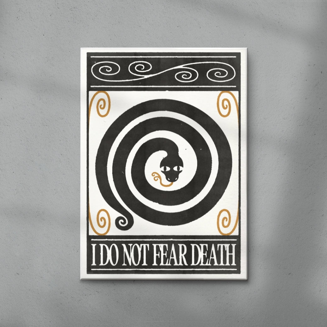 Do Not Fear contemporary wall art print by Alexander Khabbazi - sold by DROOL